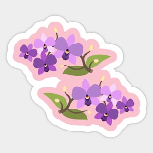 Purple orchid Sticker